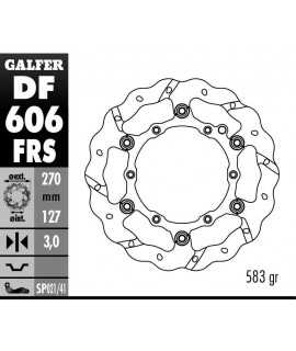 disque avant GALFER flottant SX/F 98-21 EXC/F 00-21 et 14-21 270mm